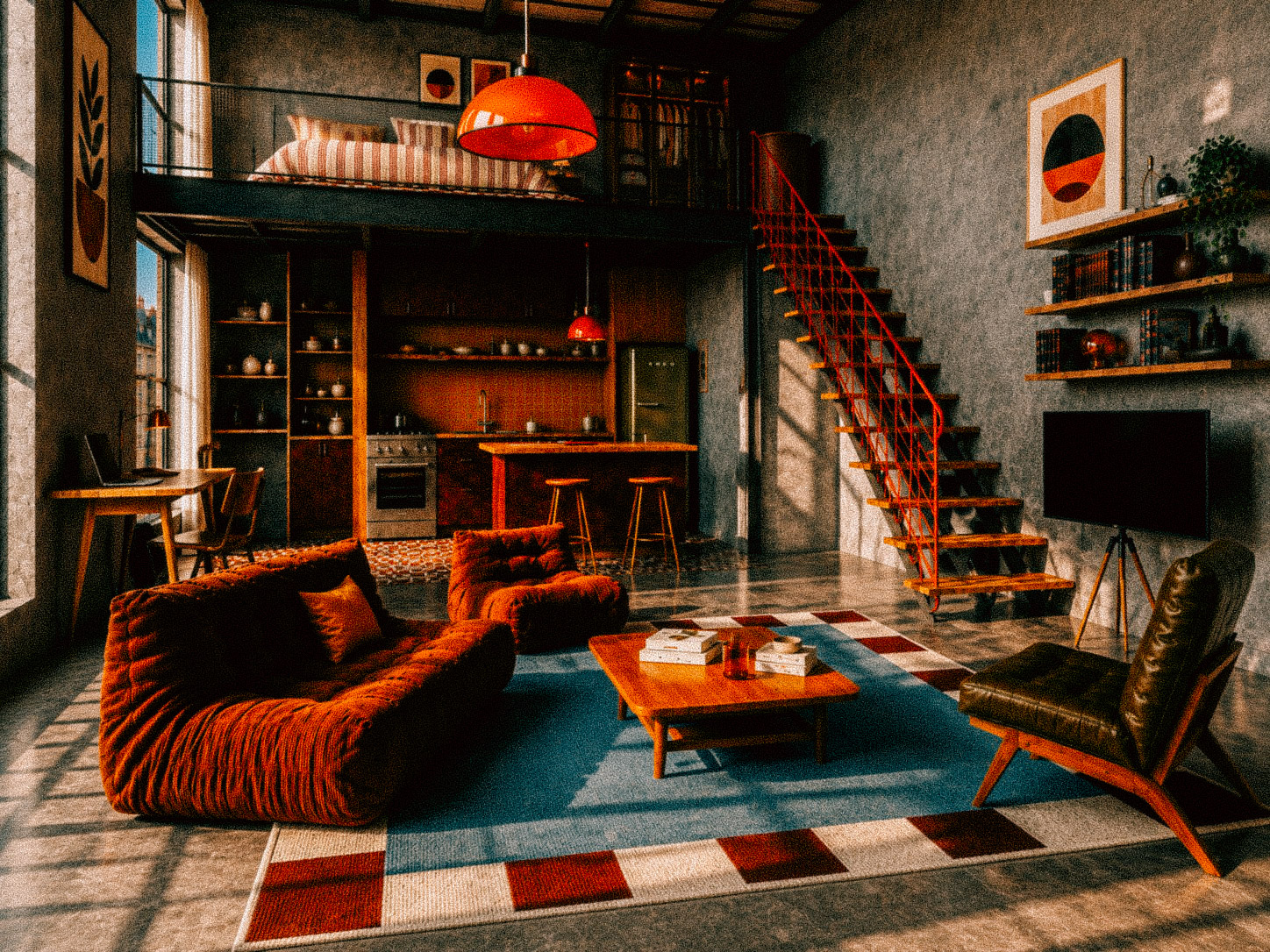 3D Render Loft Studio image 4